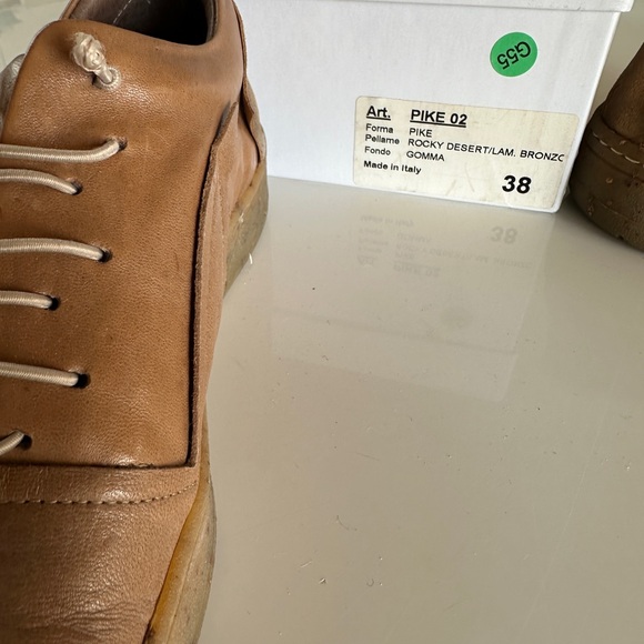 1725.A Pike Sneakers - tan and bronze leather made in Italy 38 - Picture 7 of 8